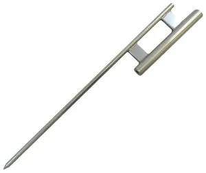 30" Ground Spike for Swooper Flags - Outdoor Flag Hardware with 10" Vertical Sleeve - Suitable for Firmly Securing Flags in Soil or Grass - Not Recommended for Flat Top Swooper Flags