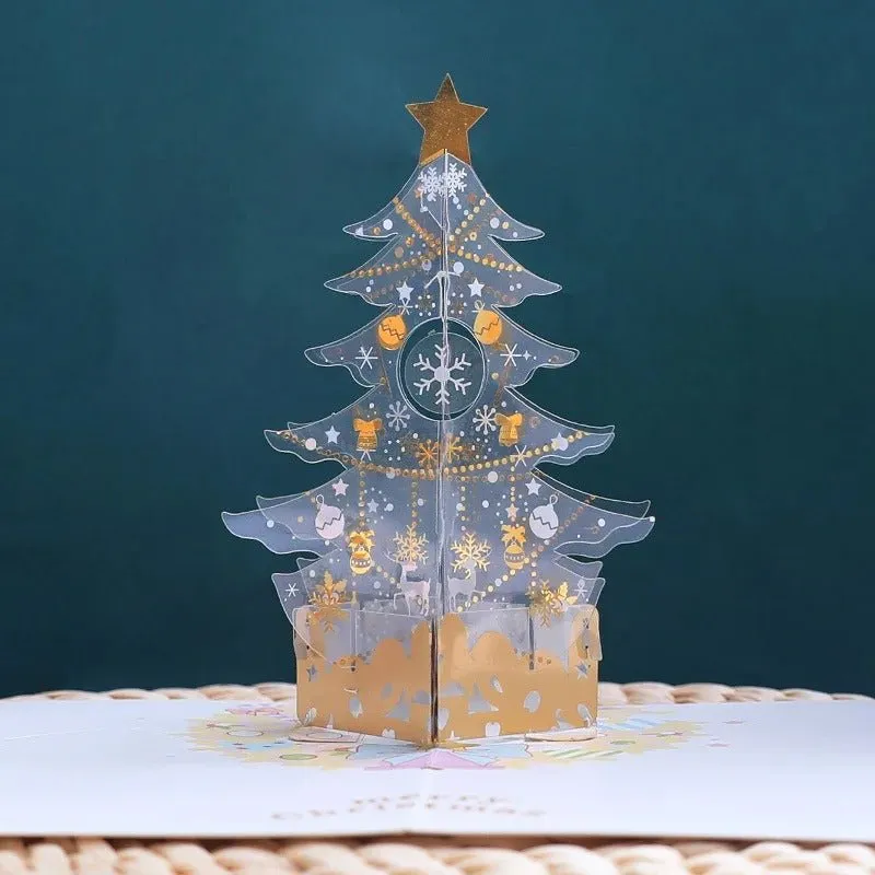 3D Pop Up Christmas Tree Card - Merry Christmas Greeting Card