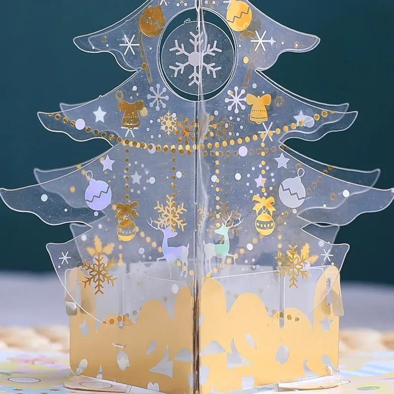 3D Pop Up Christmas Tree Card - Merry Christmas Greeting Card