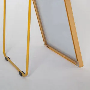 65" x 24" Full Length Mirror Hanging Standing or Leaning, Bedroom Mirror Floor Mirror Wall-Mounted Mirror with Alloy Frame, Gold