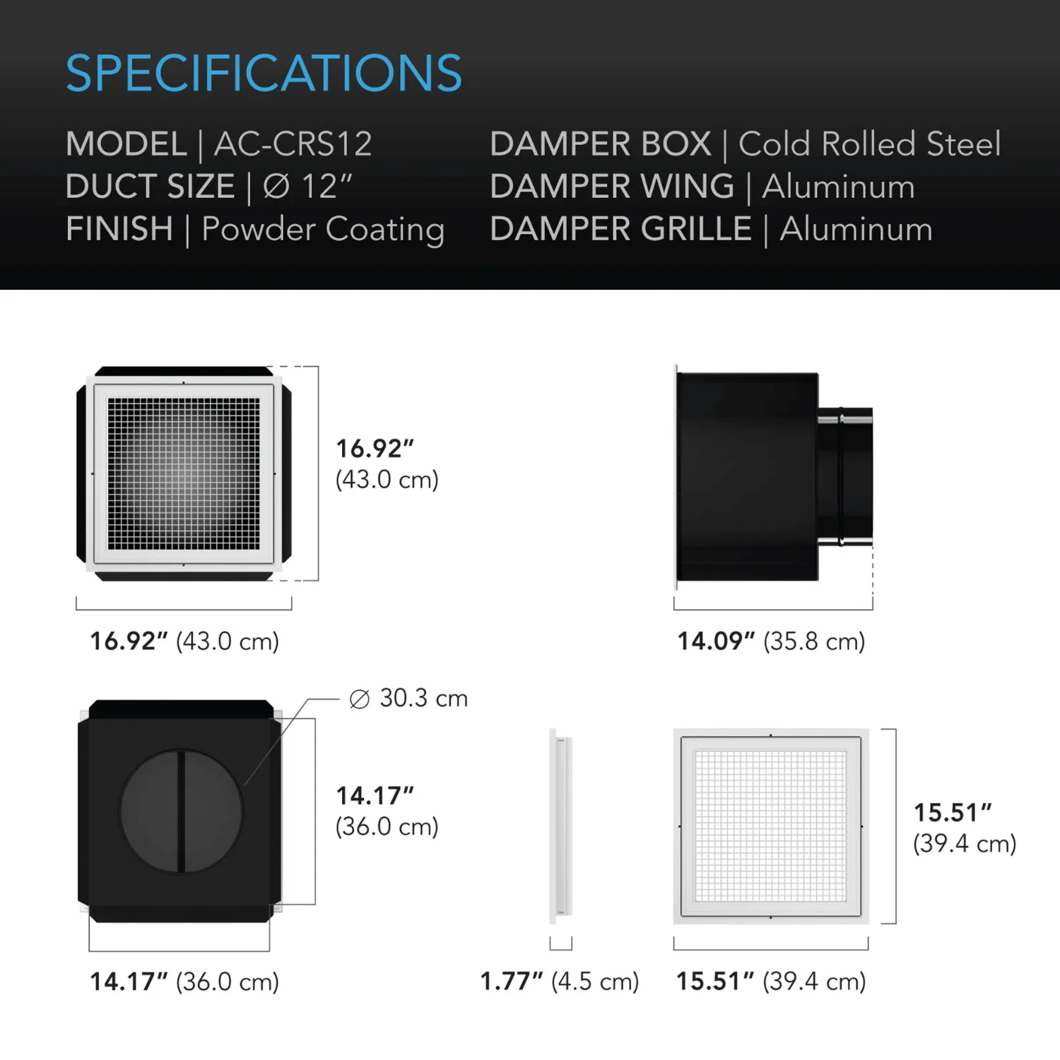 AC Infinity CLOUDWAY S12, Whole House EC Fan, 1600 CFM, Energy Efficient with Wireless Controller