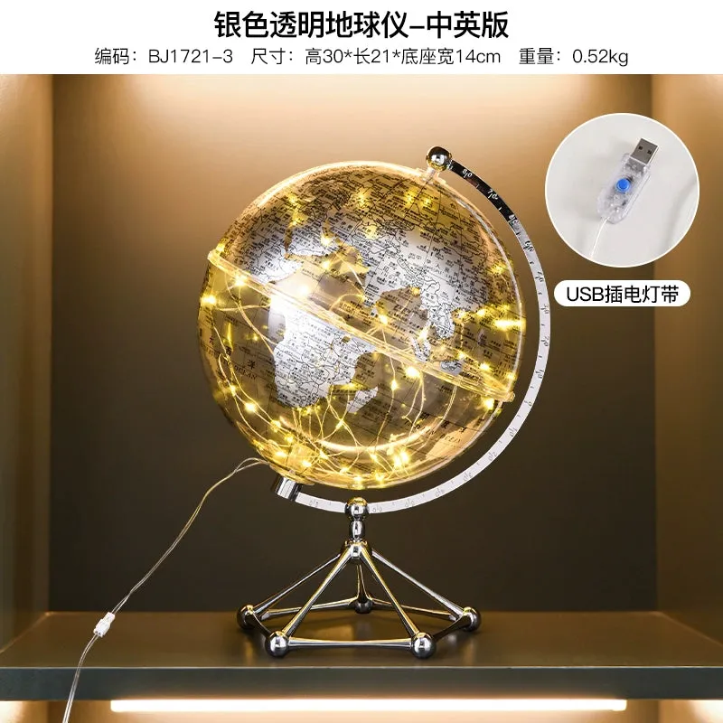 Accessible Luxury High-End Transparent Earth Instrument Decorations