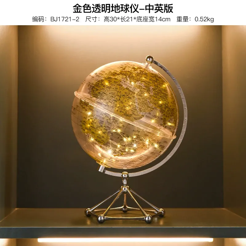 Accessible Luxury High-End Transparent Earth Instrument Decorations