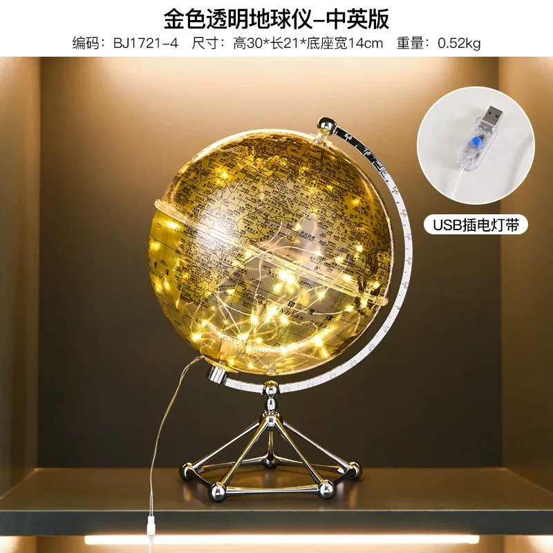 Accessible Luxury High-End Transparent Earth Instrument Decorations