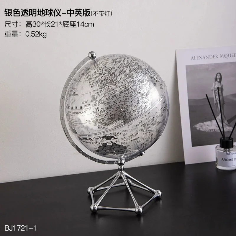 Accessible Luxury High-End Transparent Earth Instrument Decorations