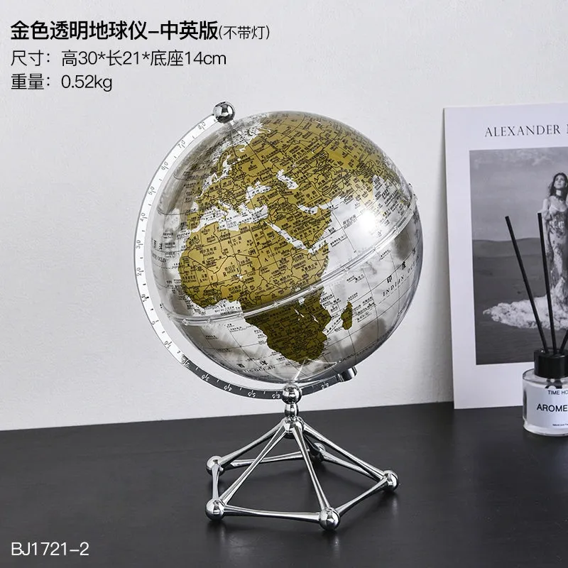 Accessible Luxury High-End Transparent Earth Instrument Decorations