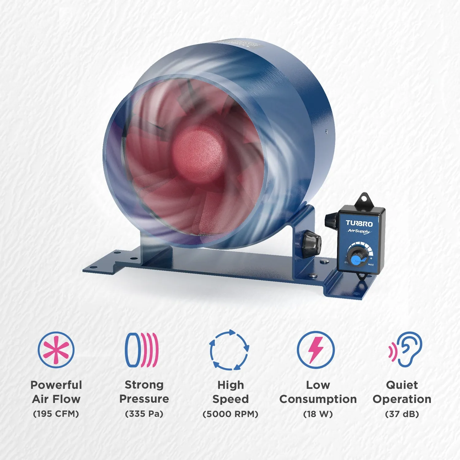 Airsupply ES4 Inline Duct Fan