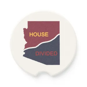 Arizona House Divided Soapstone Car Coaster