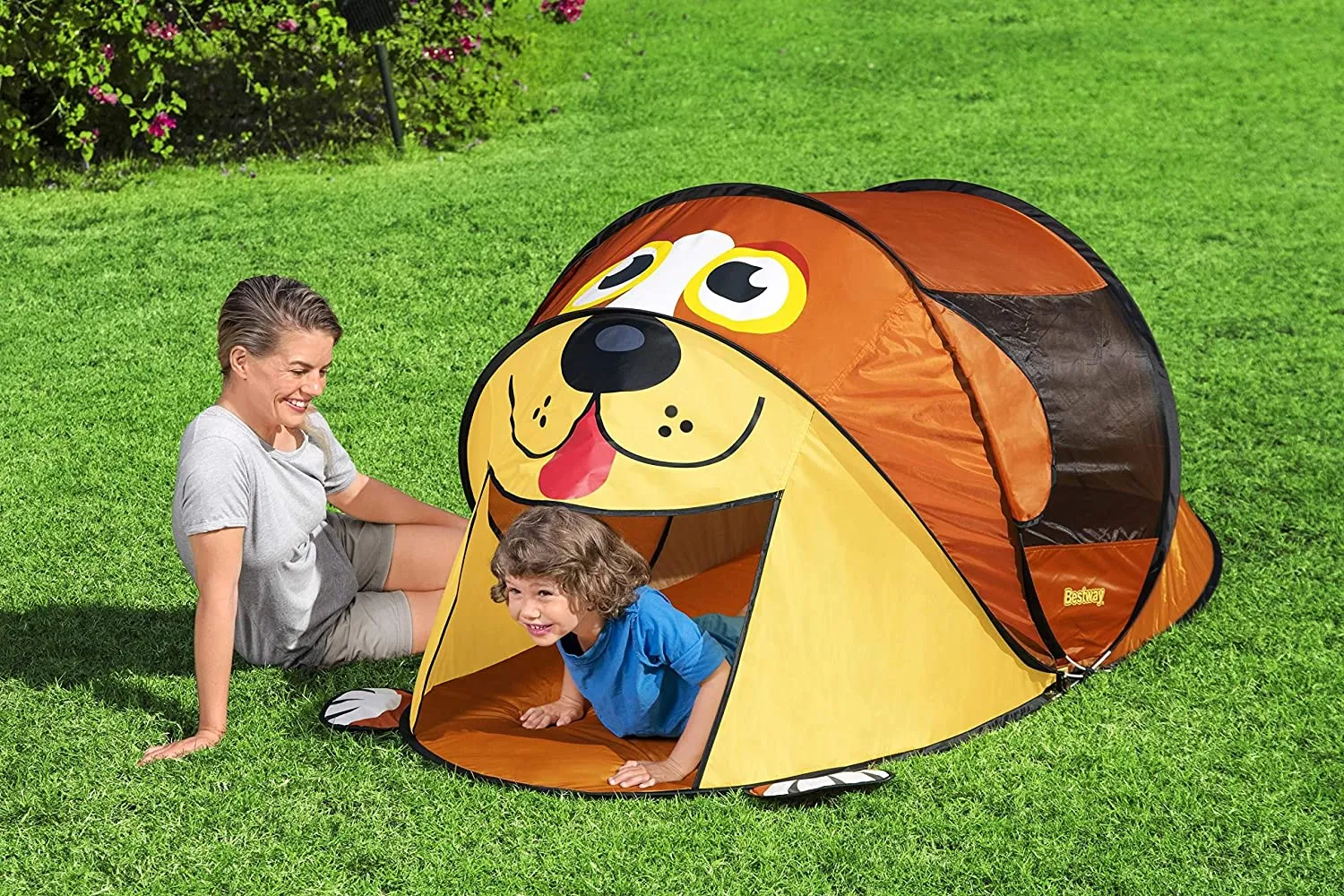 Bestway AdventureChasers Puppy Play Tent (72" x 38" x 32"/1.82m x 96cm x 81cm)