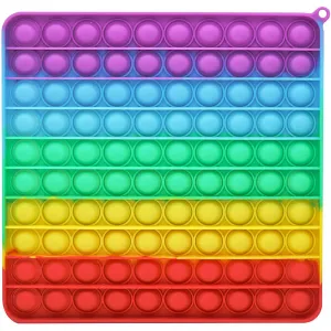 Big Rainbow Square Pop Fidget (colors and styles may vary)