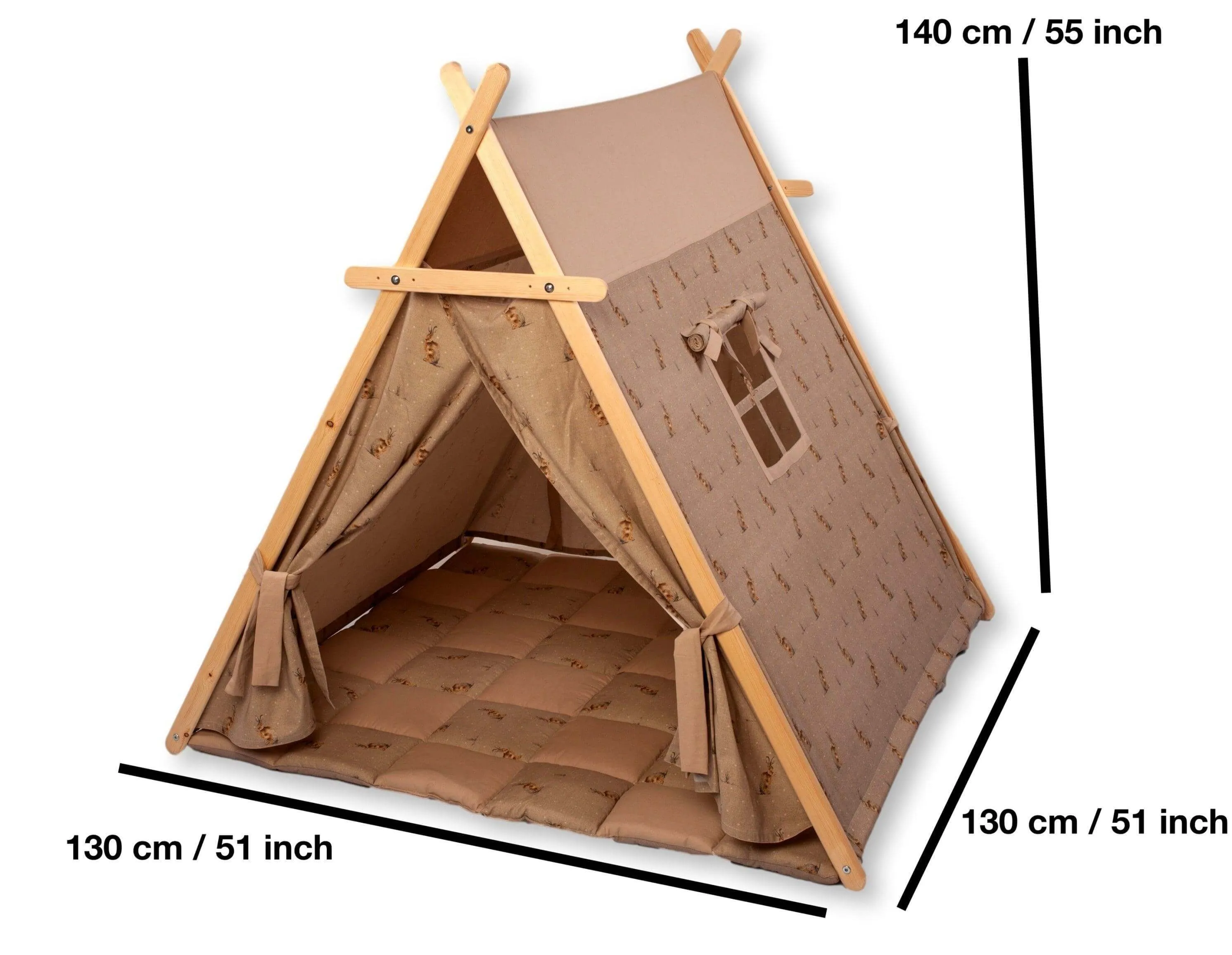 Bunny Play Tent & Play Mat | Indoor Teepee for Kids