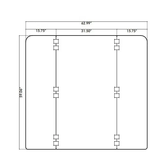 BuzziTripl Home Table Foldable Screen