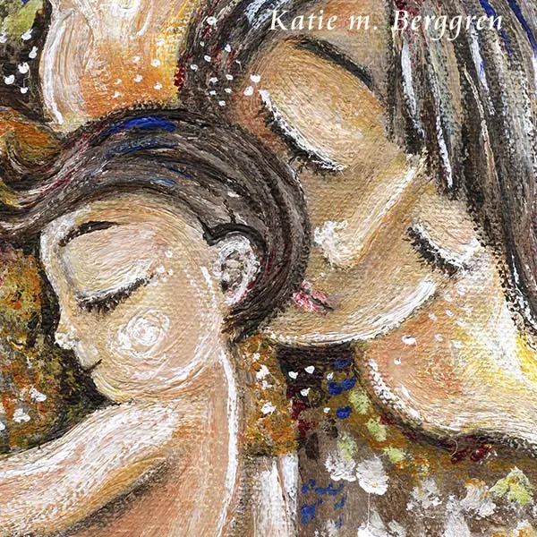 Child Of Dreams - Mom & Son Sleeping Art Print