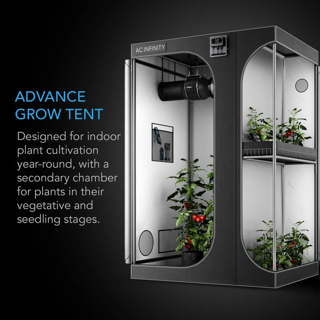 Cloudlab 864D, 2-in-1 Advance Grow Tent 5x4, 2000D Mylar Canvas, 60"x48"x80"