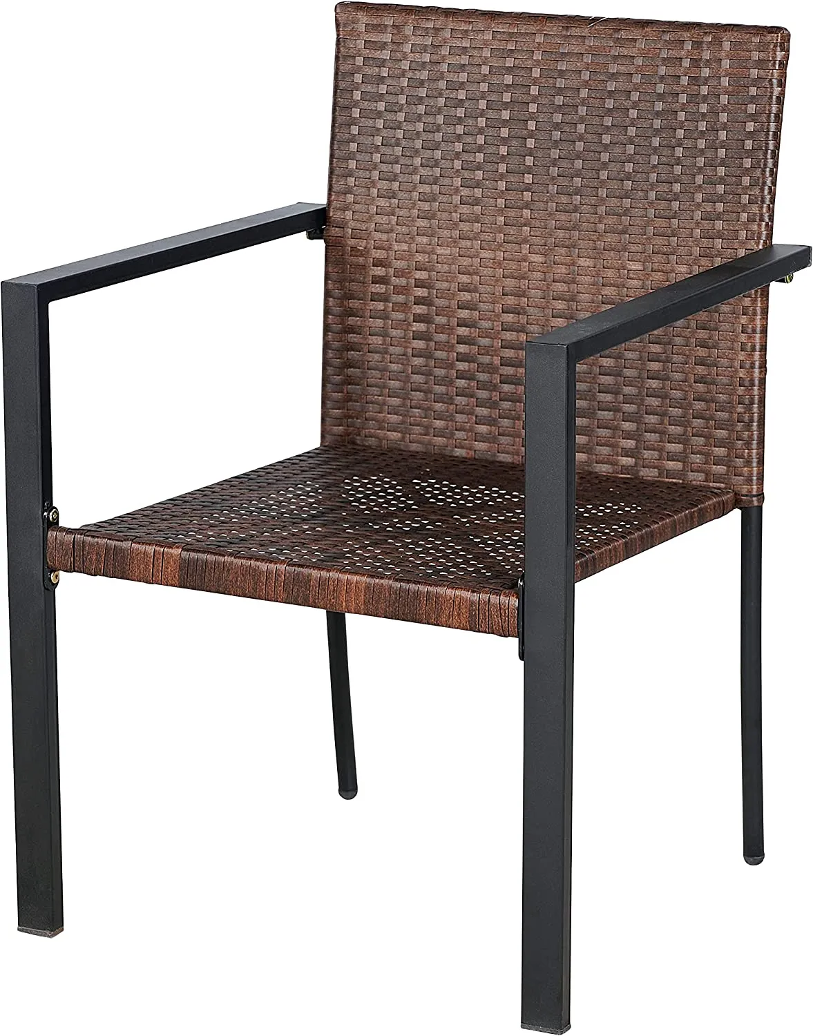 Dark Brown Patio Outdoor Furniture Conversation Sets With Porch Chairs Set Of 2 Chairs?áWicker Bistro Set