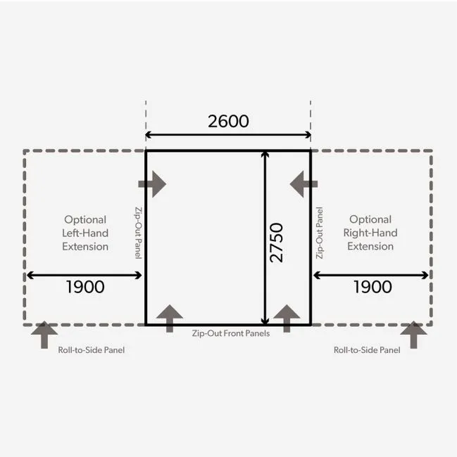 Dometic Club AIR Pro 260 S Awning