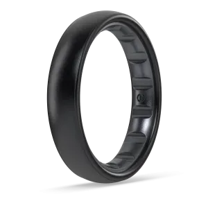 Elements Luxe Thin Silicone Ring - Midnight Pearl