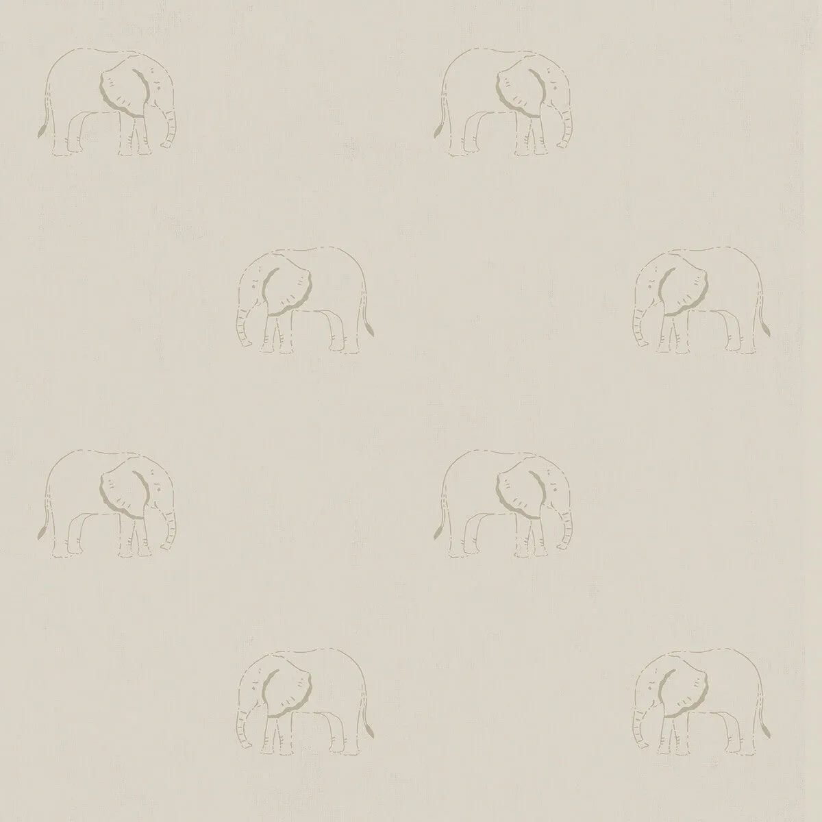 Elephant Natural Curtains/Roman Blind Sample