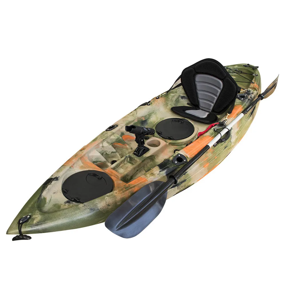 Fishing Kayak Single Sit-on Kayak Canoe Holders Padded Seat Paddle Sale Ocean Sea