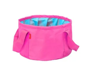 Foldable Outdoor Camping Wash Basin - Pink