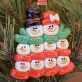 Frosty Family Christmas Ornament (Large Family)