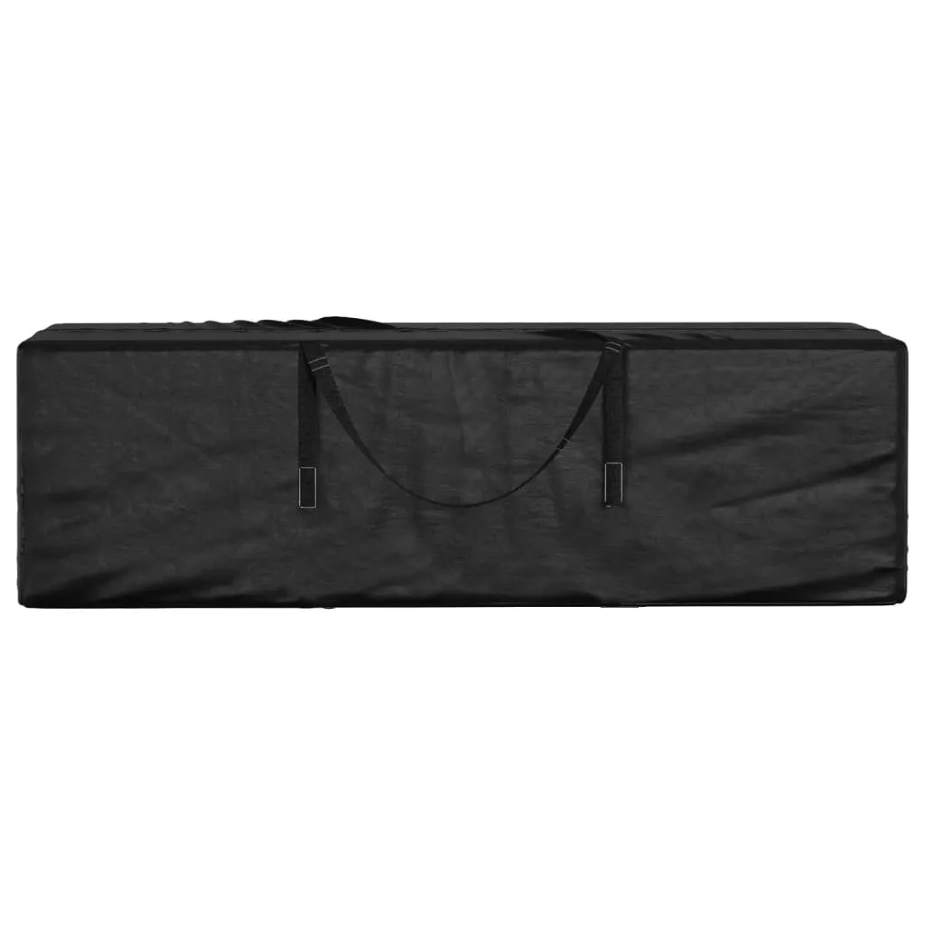 Garden Cushion Storage Bag Black 135x40x55 cm Polyethylene