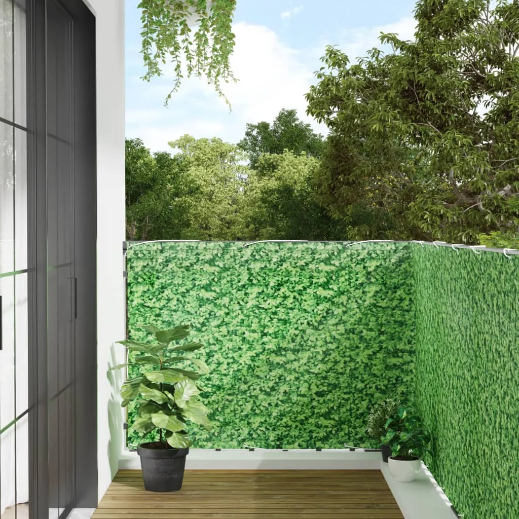 Garden Privacy Screen Plant Look Green 1000x120 cm PVC