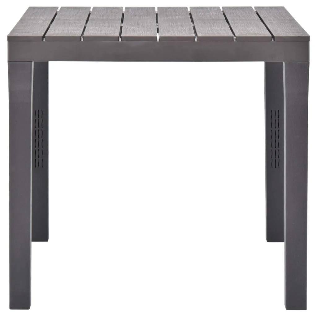 Garden Table Mocca 78x78x72 cm Plastic