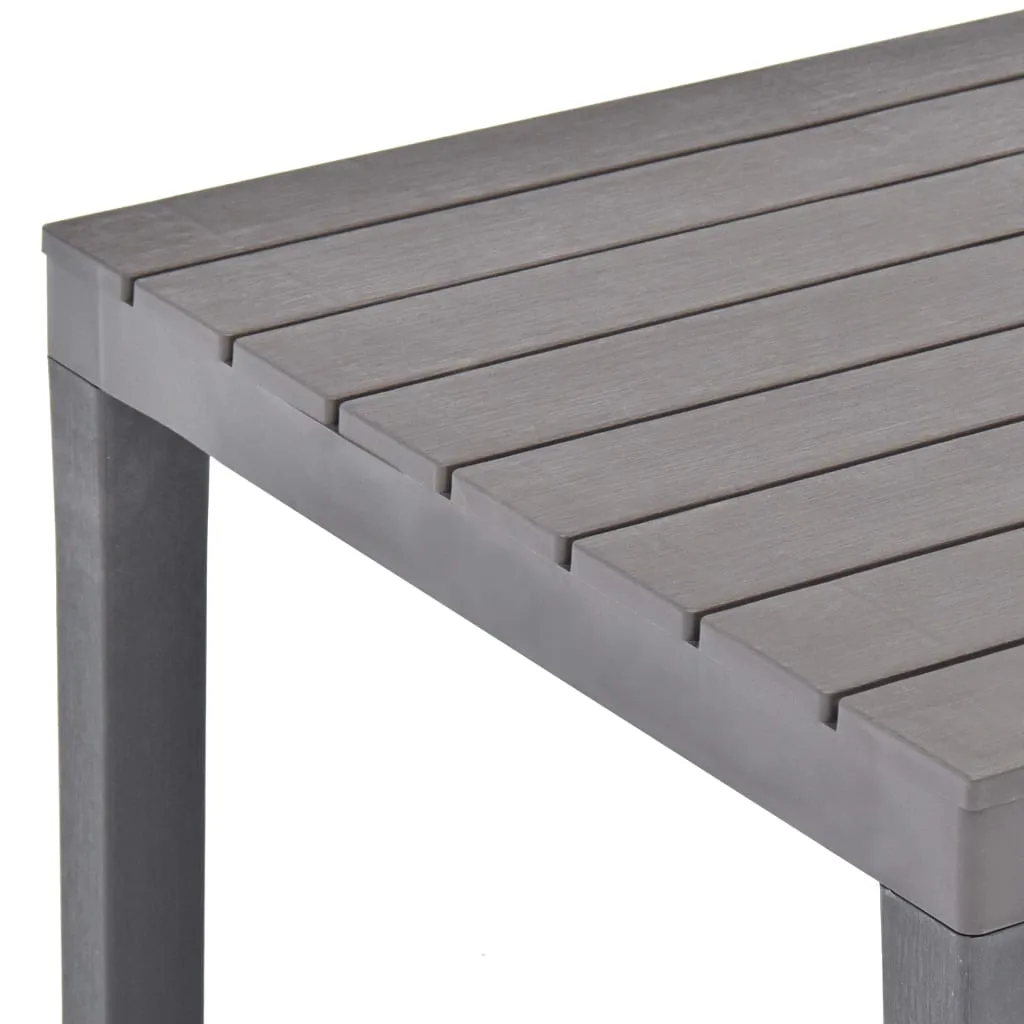 Garden Table Mocca 78x78x72 cm Plastic