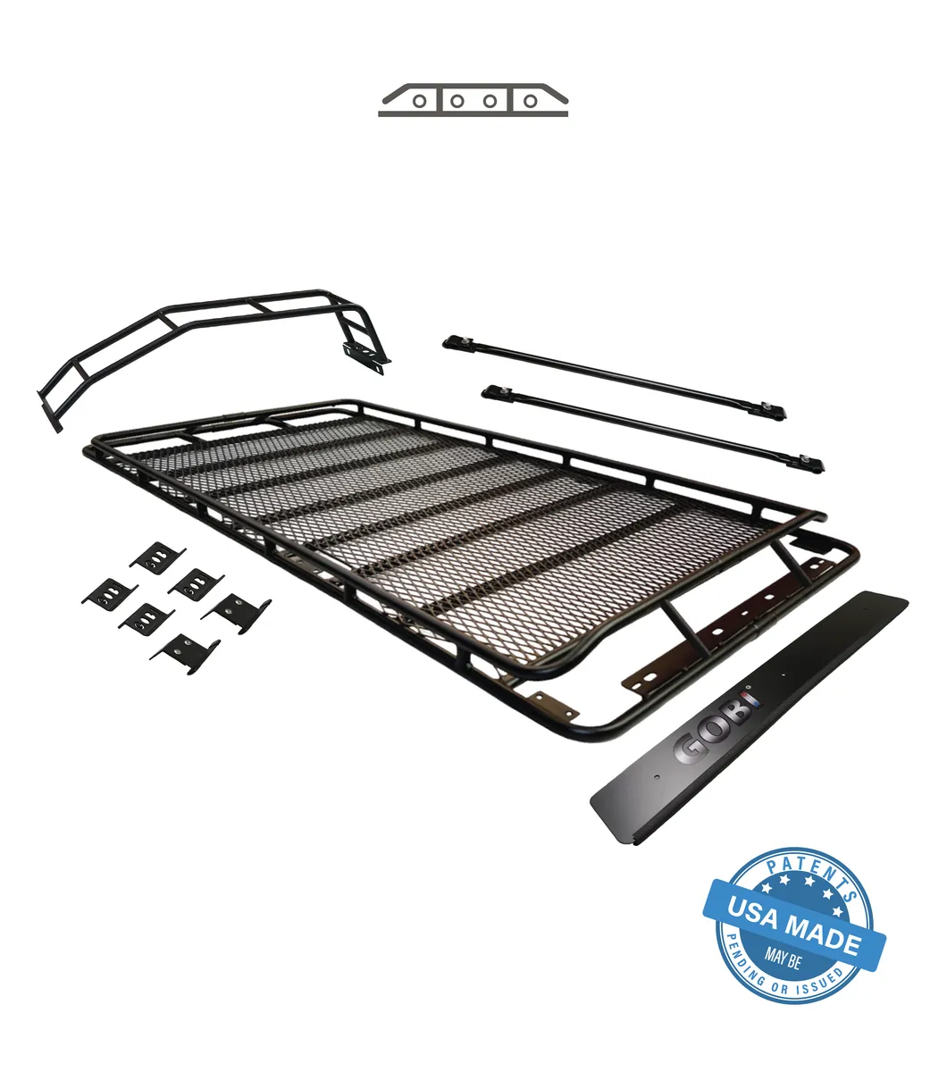 GOBI Stealth Roof Rack for Toyota 4Runner 5th Gen w/ LED Lightbar Set Up