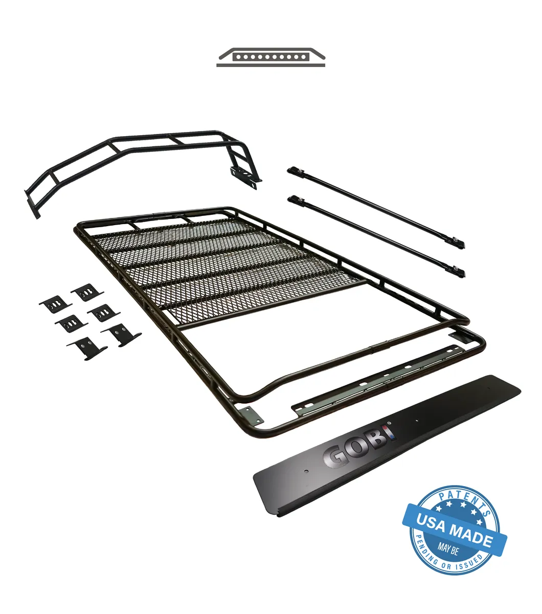 GOBI Stealth Roof Rack for Toyota 4Runner 5th Gen w/ LED Lightbar Set Up