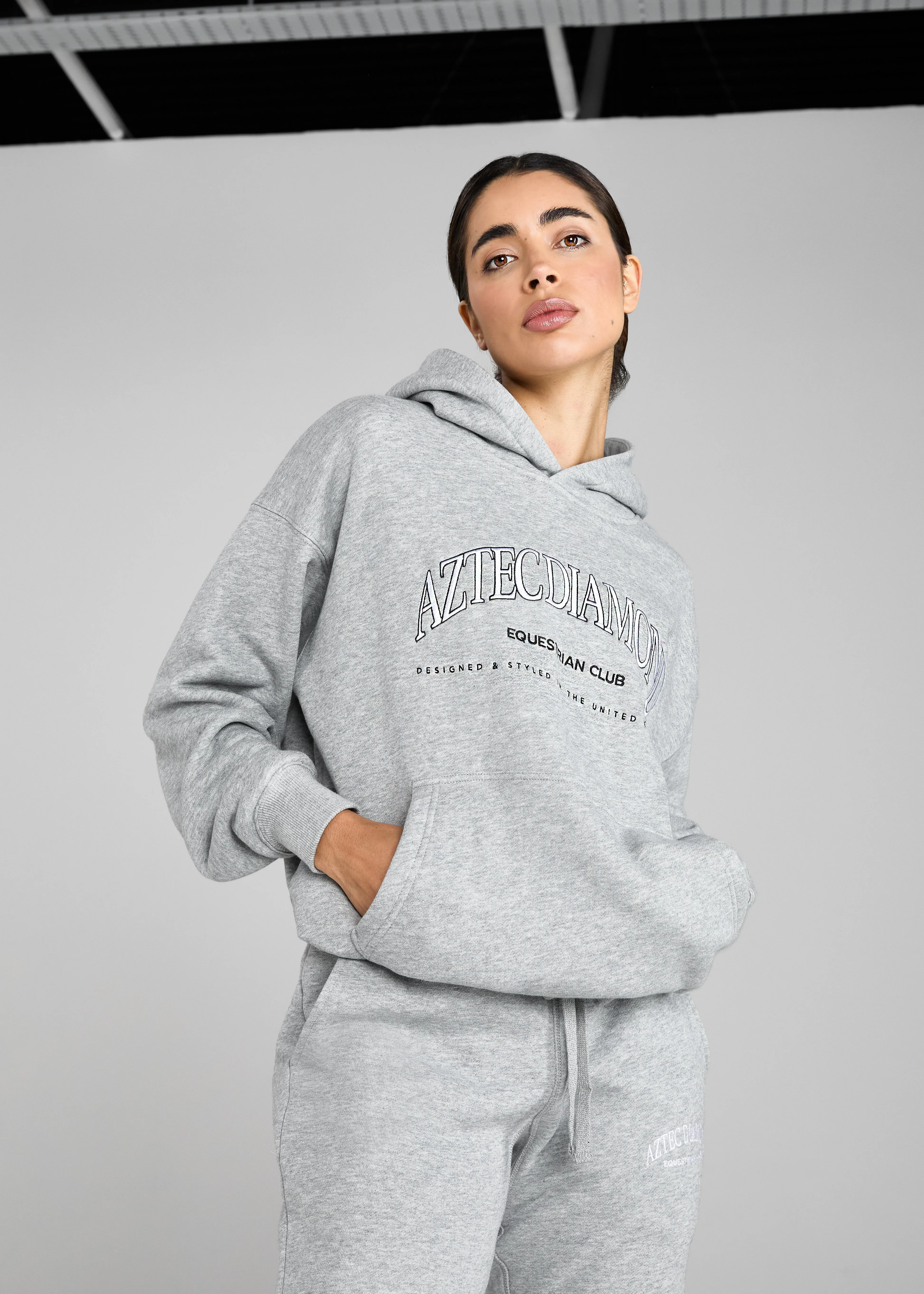 Grey EQ Club Pull On Hoodie