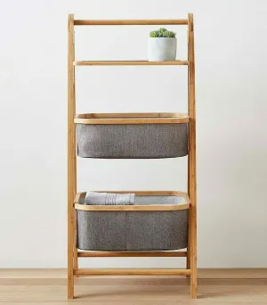 Happer Folding Bamboo Frame Storage Rack