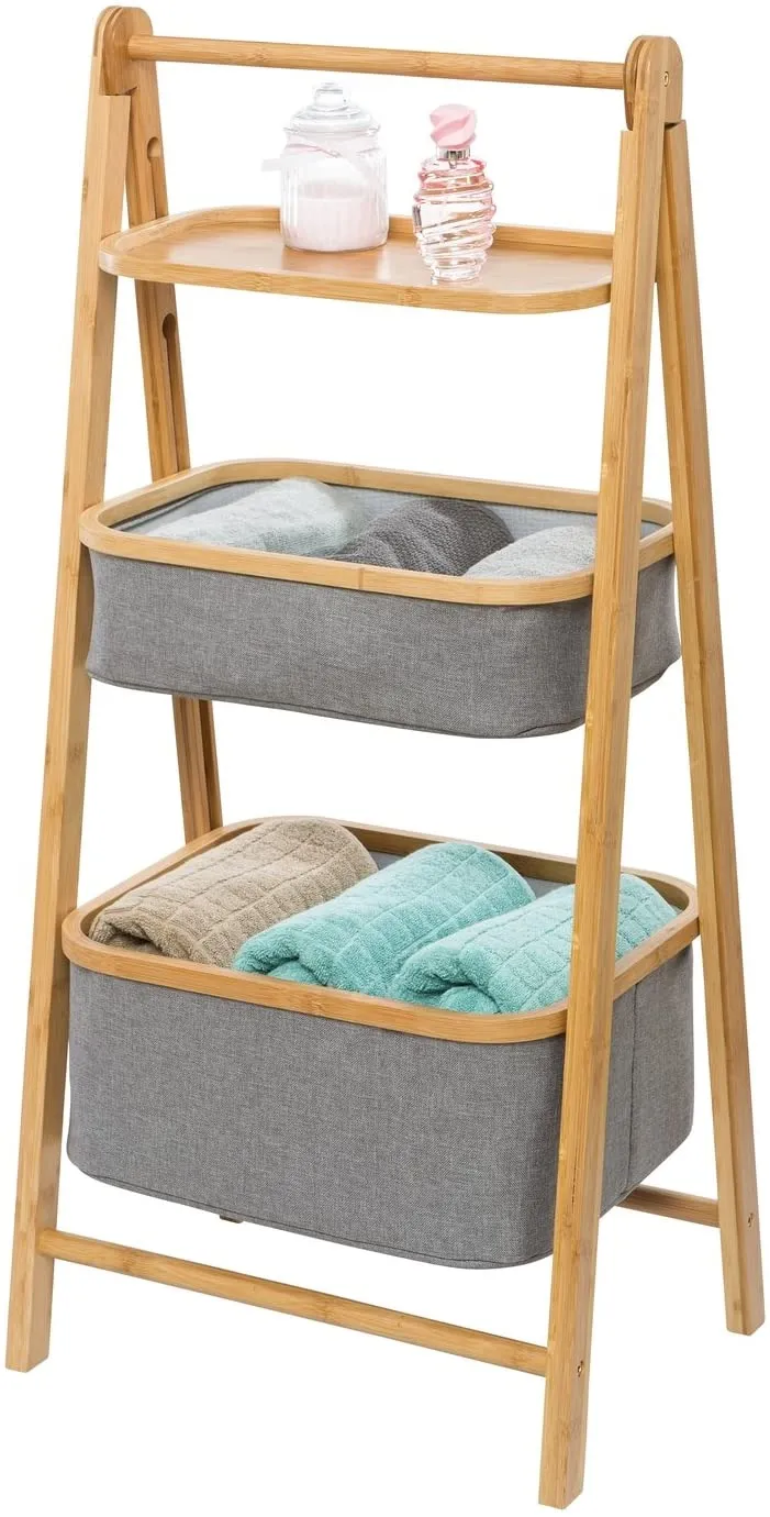 Happer Folding Bamboo Frame Storage Rack