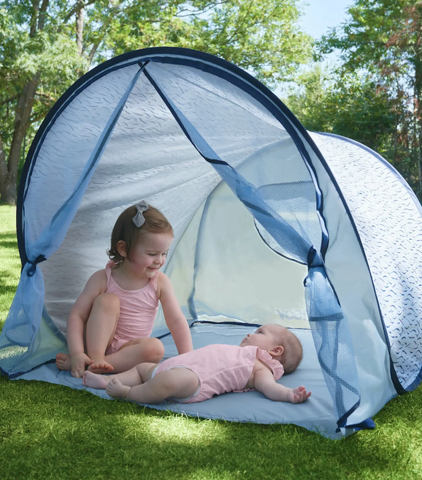 High Protection Anti-UV SPF 50  Tent for Baby - Blue Waves