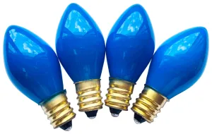 Hometown Holidays 16294 Replacement Bulb, 5 W, Candelabra Lamp Base, Incandescent Lamp, Ceramic Blue Light :BX 25: QUANTITY: 1