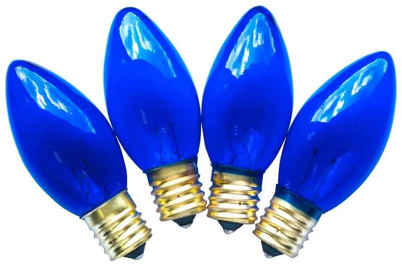 Hometown Holidays 19254 Replacement Bulb, 7 W, Intermediate Lamp Base, Incandescent Lamp, Transparent Blue Light :BX 25: QUANTITY: 1