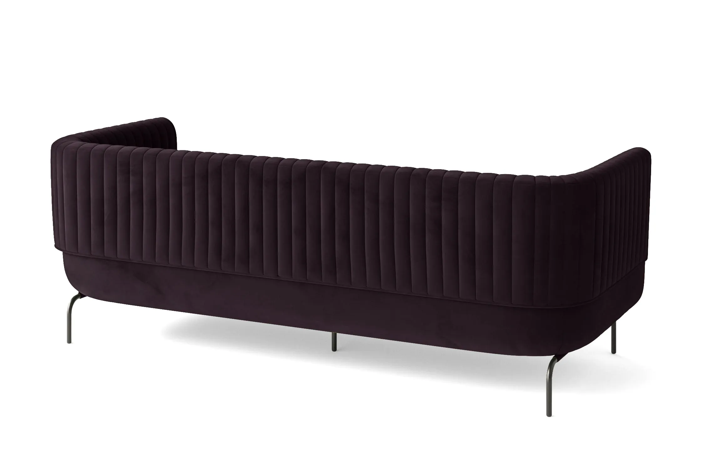 Jackson 3 Seater Sofa Purple Velvet