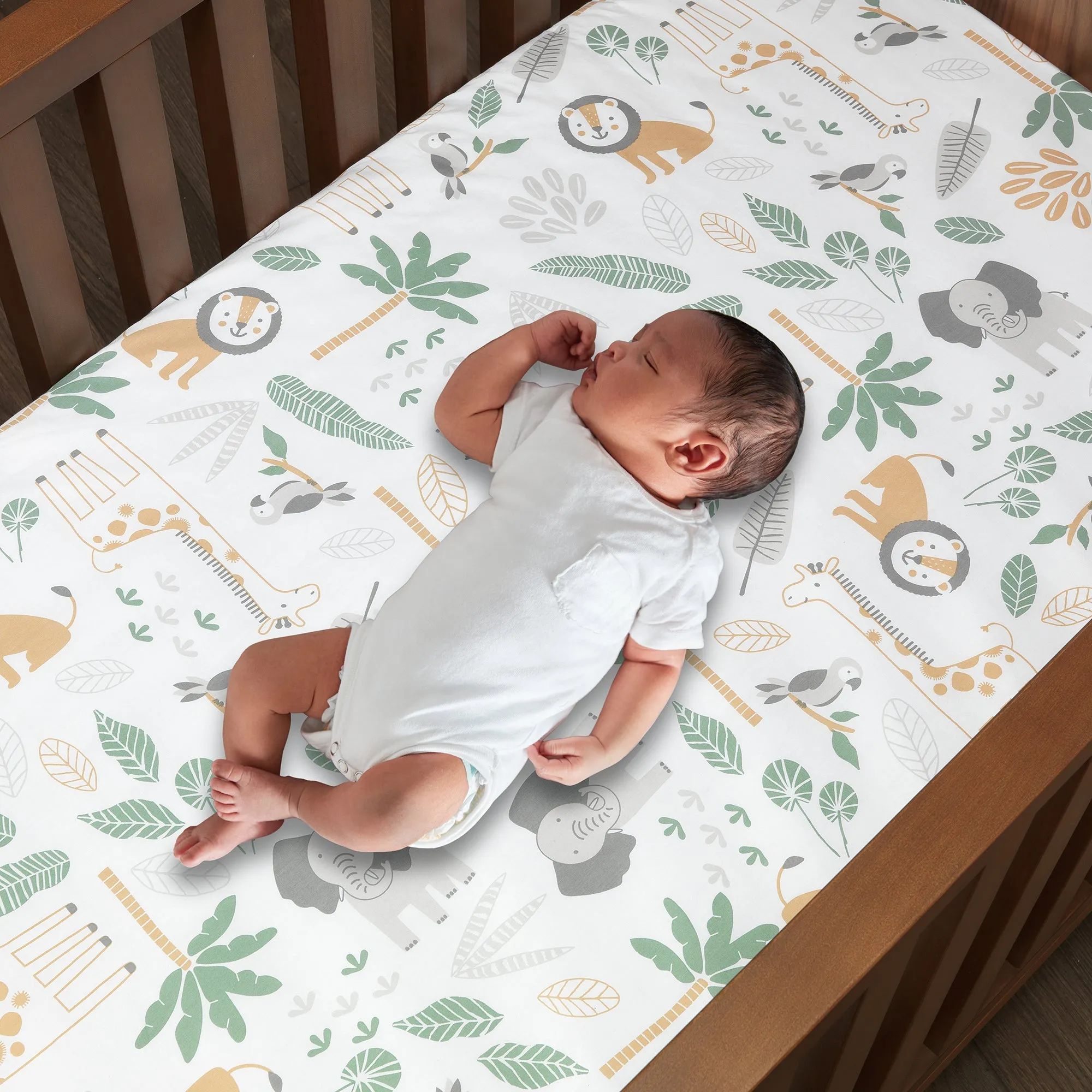 Jungle Friends 5-Piece Crib Bedding Set