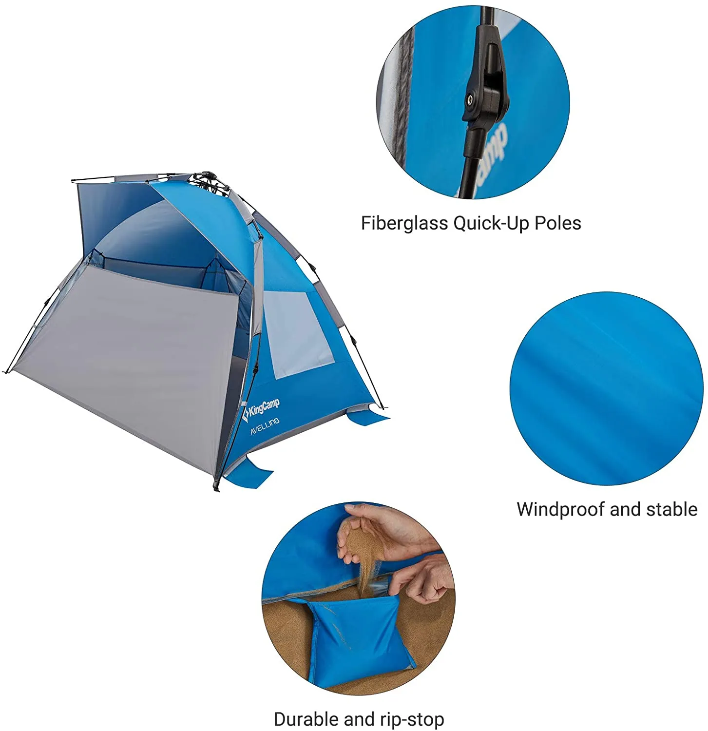 KingCamp Pop Up Beach Tent