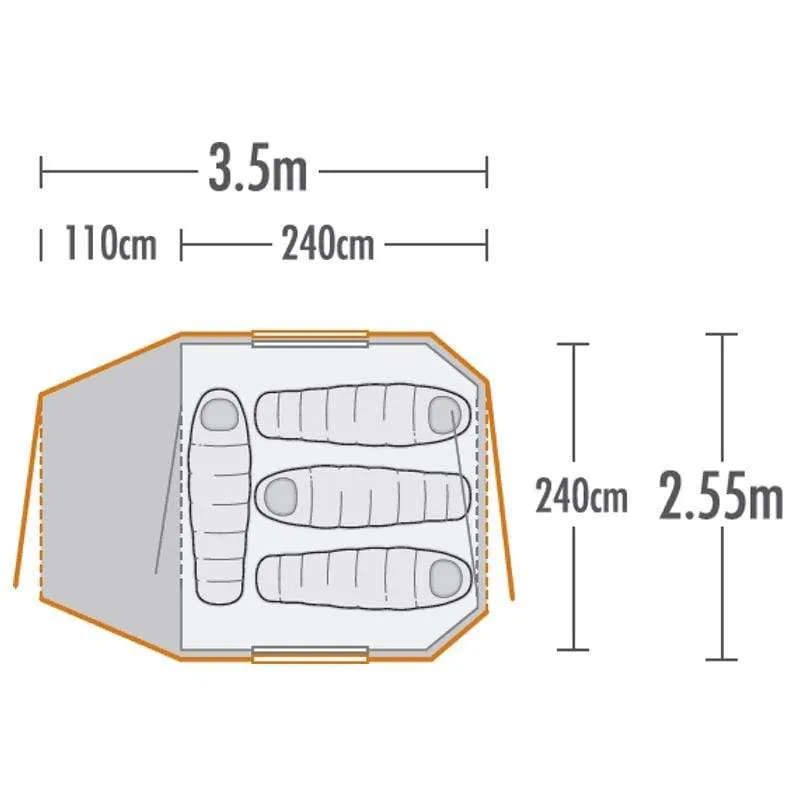 Kiwi Camping Kea 4 Recreational Dome Tent