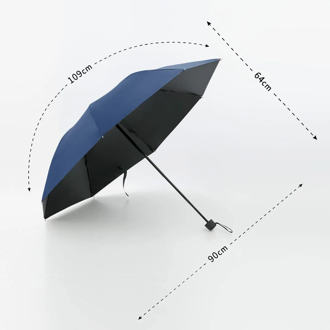 Kuber Industries 8k 3-Fold Manual Umbrella,TJU-003-3,Blue