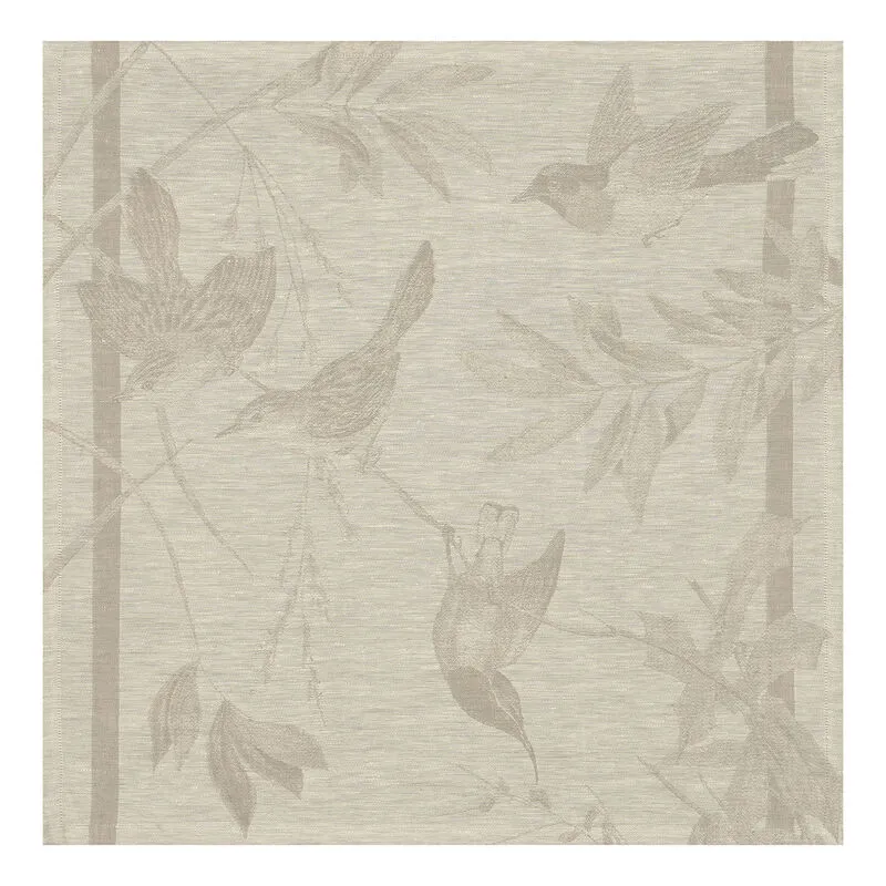 Le Jacquard Francais Napkin "Le Voliere" Beige