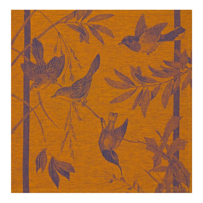 Le Jacquard Francais Napkin "Le Voliere" Turmeric