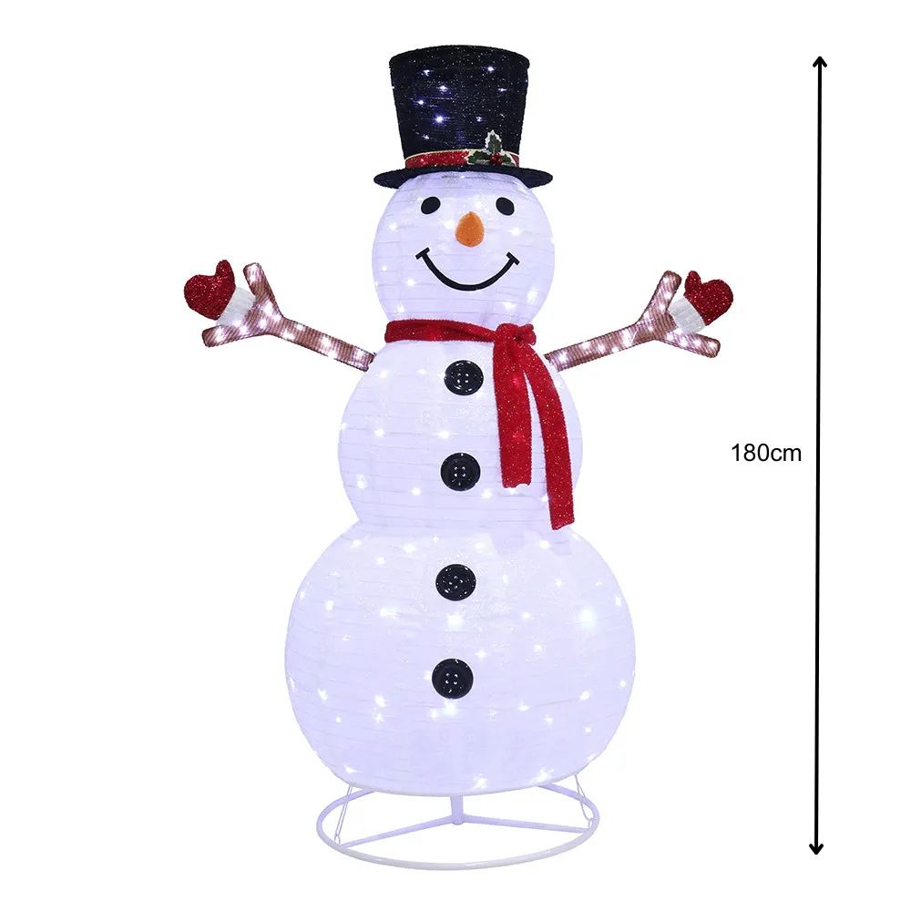 LED Twinkling Pop Up Snowman (180cm)