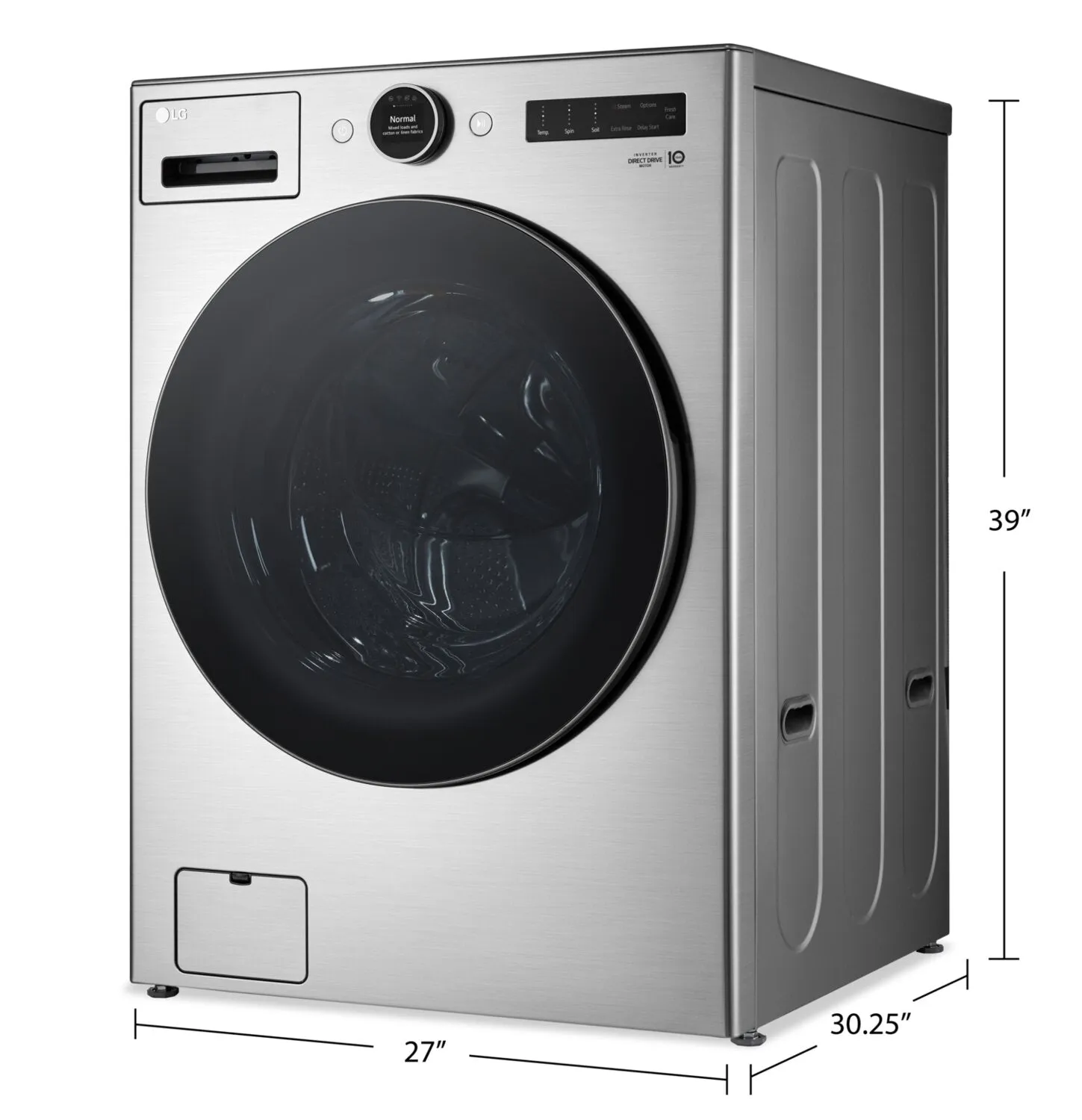 LG 5.2 Cu. Ft. Smart Front-Load Washer with TurboWash® 360 and AI DD™ - WM5500HVA