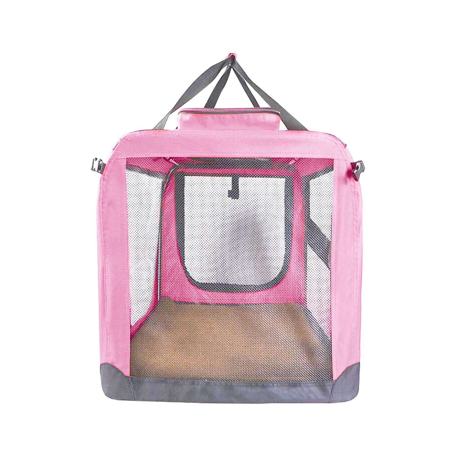 Lightweight Portable Pet Carrier, Weather Resistant, Pink - FLOOFI