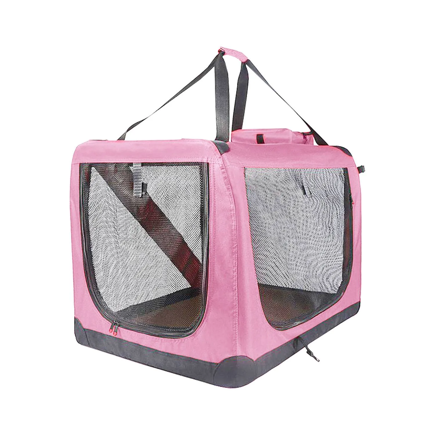 Lightweight Portable Pet Carrier, Weather Resistant, Pink - FLOOFI