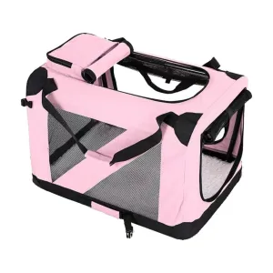 Lightweight Portable Pet Carrier, Weather Resistant, Pink - FLOOFI