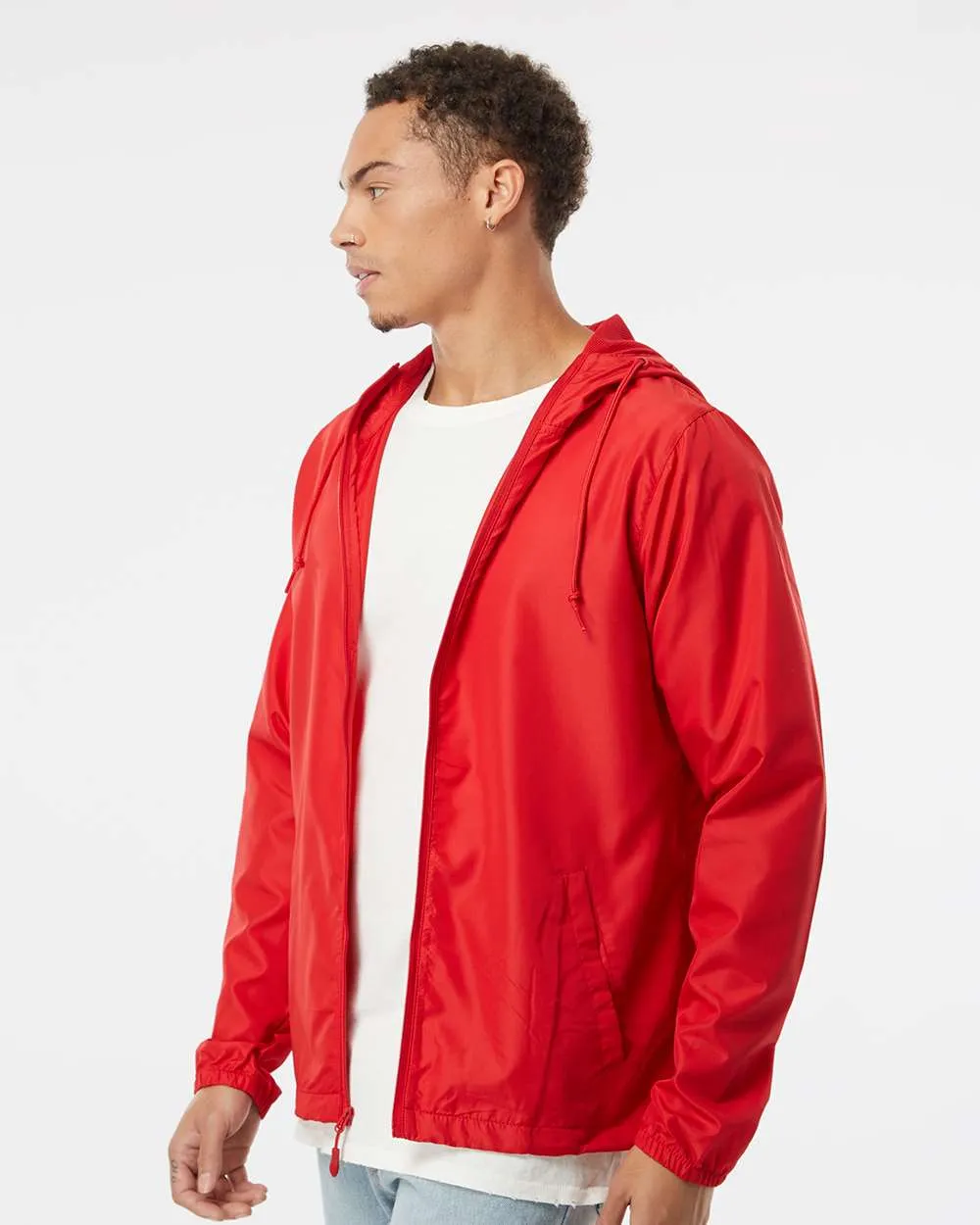 Lightweight Windbreaker Full-Zip Jacket